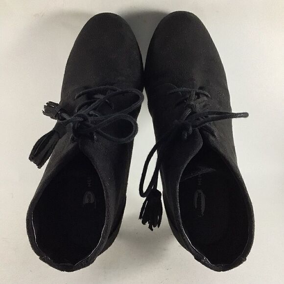 Dr Scholls Kennedy wedge heel ankle booties black size 7.5 M - Picture 5 of 8